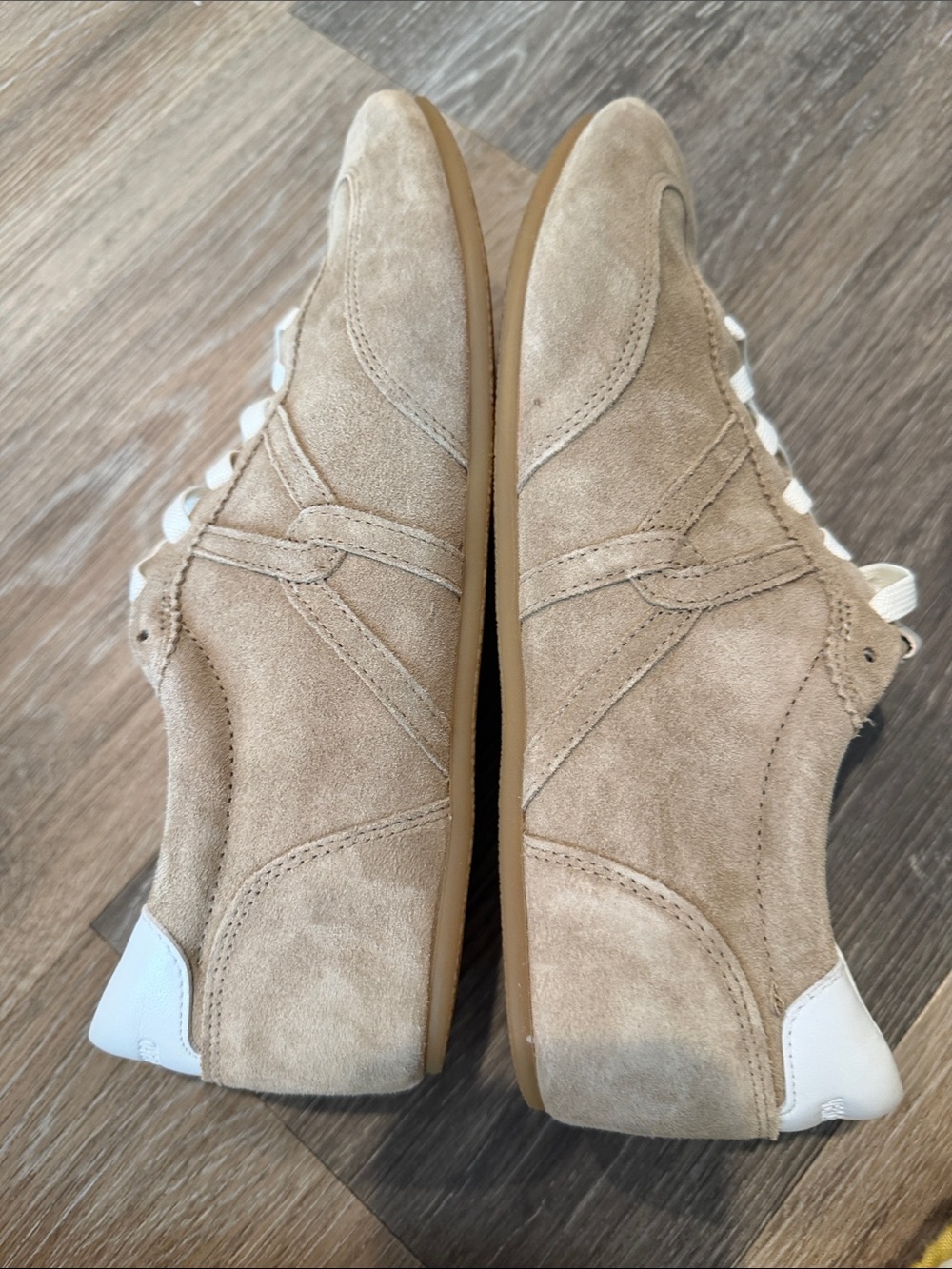 Veronica Beard Riveria Sneakers size 7 1/2. Sand color - Picture 7 of 7